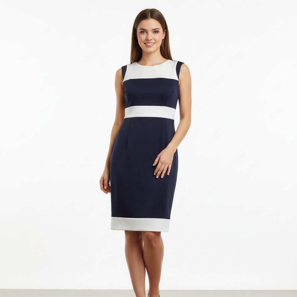 London Style Black and Cream Dress